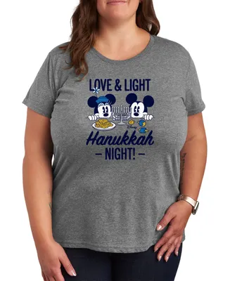 Hybrid Apparel Trendy Plus Disney Hanukkah Graphic T-shirt