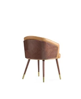 Manhattan Comfort Reeva 22.5" Faux Leather Upholstered Dining Chair