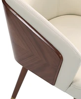 Manhattan Comfort Reeva 22.5" Faux Leather Upholstered Dining Chair