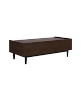 Manhattan Comfort Duane 47.24" Medium Density Fibreboard Ribbed 1-Drawer Coffee Table