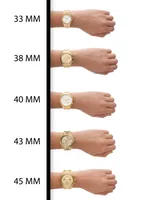 Michael Kors Unisex Chronograph Bradshaw Gold-Tone Stainless Steel Bracelet Watch 43mm MK5739