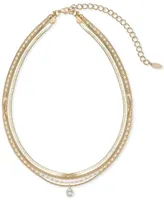 Ettika Multi-Chain Layered Gold Plated Necklace