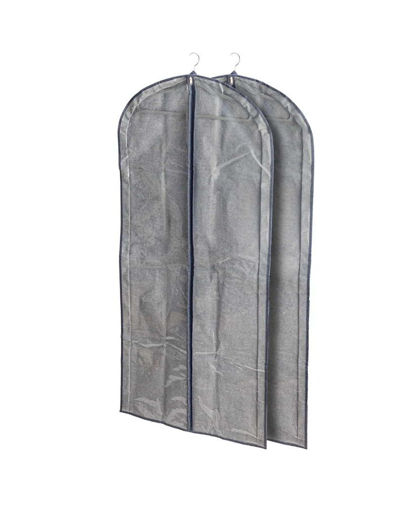Household Essentials Hanging Zippered Garment Storage Bag with Clear Vision Front
