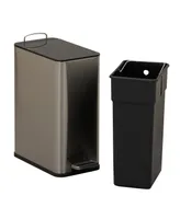 Household Essentials Stainless Steel Slim Trash Can