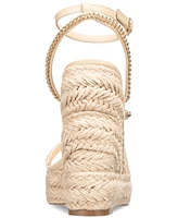 Things Ii Come Women's Dina Luxurious Asymmetrical Espadrille Wedge Sandals