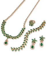 Brasilica by Effy Emerald (11-3/4 ct. t.w.) and Diamond (2-3/4 ct. t.w.) Pendant Necklace in 14k Gold, Created for Macy's