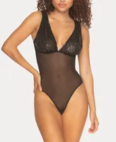 Jezebel Women's Covet Sequins Lingerie Bodysuit