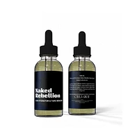Naked Rebellion Women's The Nudist Kit: Nude Shade Sweat-Proof Boob Tape, Skin Hydrator and Tape Remover Body Oil & Reusable Nipple Stickies