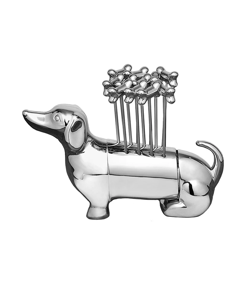 Godinger Dachshund Cocktail Pick Set