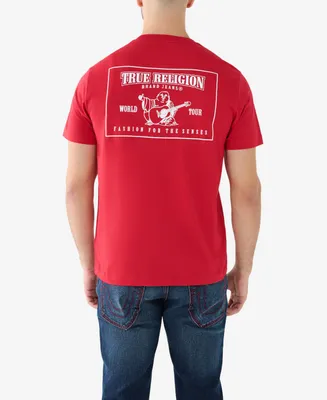 True Religion Men's Short Sleeve Box Horseshoe T-shirt