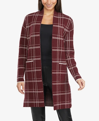 Ellen Tracy Women's Jacquard Sweater Cardigan