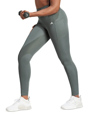 adidas Women's Optime Moisture-Wicking Full-Length Leggings