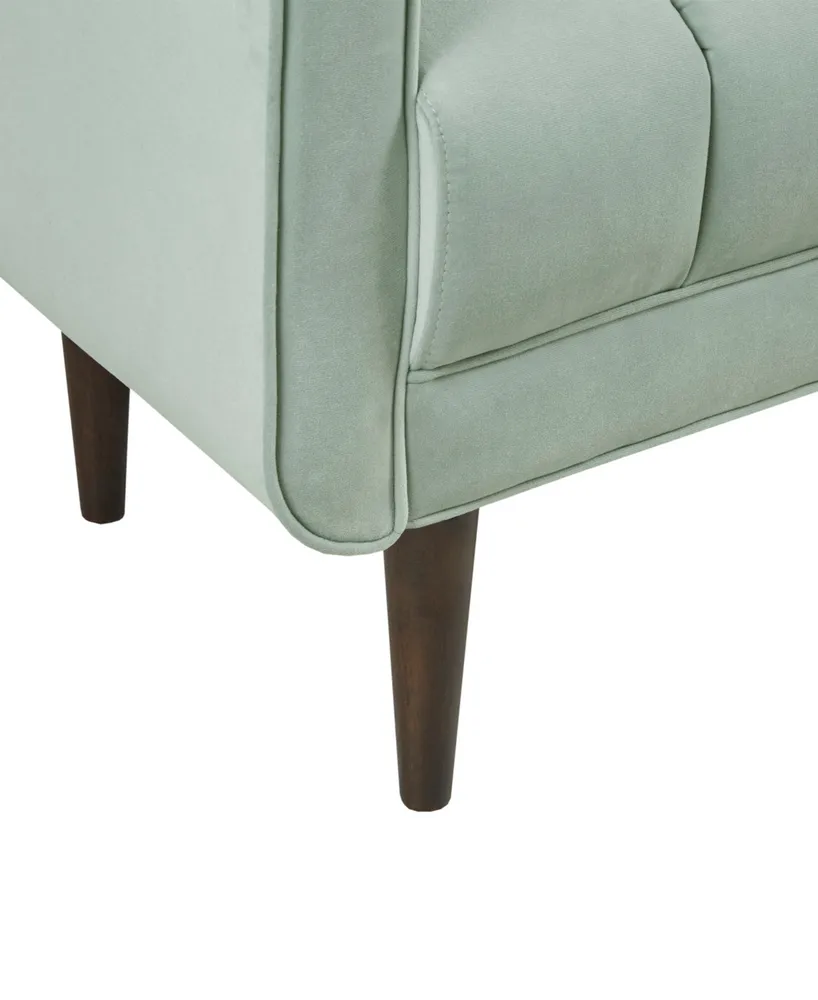 Madison Park 48" Linea Wide Fabric Upholstered Modern Accent Bench