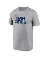 Men's Nike Heathered Charcoal Minnesota Twins Local Rep Legend Performance T-shirt