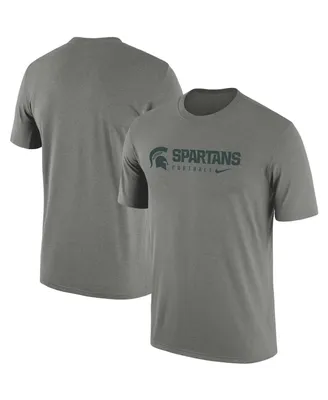 Men's Nike Heather Gray Michigan State Spartans Team Legend Performance T-shirt