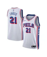 Men's and Women's Nike Joel Embiid White Philadelphia 76ers Swingman Jersey