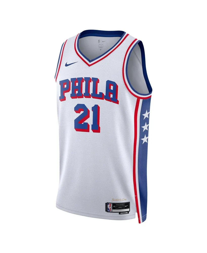 Men's and Women's Nike Joel Embiid White Philadelphia 76ers Swingman Jersey