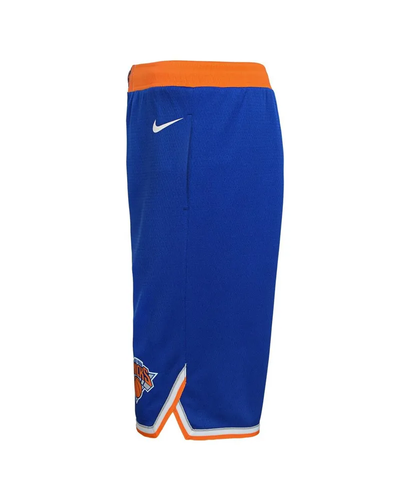 Big Boys Nike Blue New York Knicks Icon Edition Mesh Performance Swingman Shorts