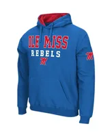 Men's Colosseum Powder Blue Ole Miss Rebels Sunrise Pullover Hoodie