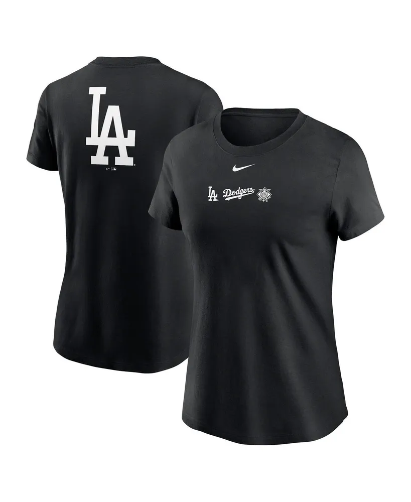 Women's Nike Black Los Angeles Dodgers Over Shoulder T-shirt