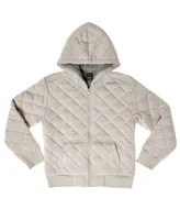 Ring of Fire Big Boys Jersey Lining Quilted Zip Up Hoodie Jacket