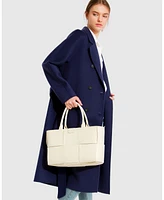 Belle & Bloom Women's Boss Girl Double-Breasted Lined Wool Coat