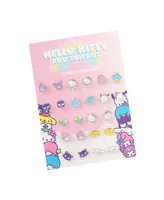 Sanrio Hello Kitty and Friends Stud Earring Set - 12 Pairs, Officially Licensed