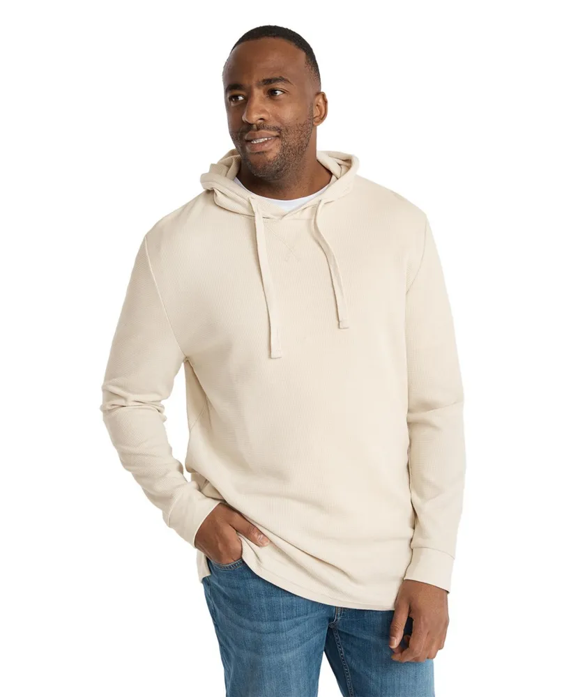 Johnny Bigg Men's Waffle Hooded Long Sleeve Sweatshirt