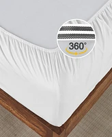 California Design Den Cool Percale Fitted Sheet Only, 100% Organic Cotton