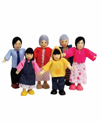 Hape Happy Family Asian Dollhouse Set