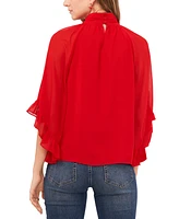 Vince Camuto Cutout Flutter-Sleeve Top