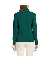Lands' End Women's Cashmere Turtleneck Sweater