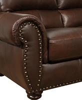 Arther 43" Leather Traditional Armchair