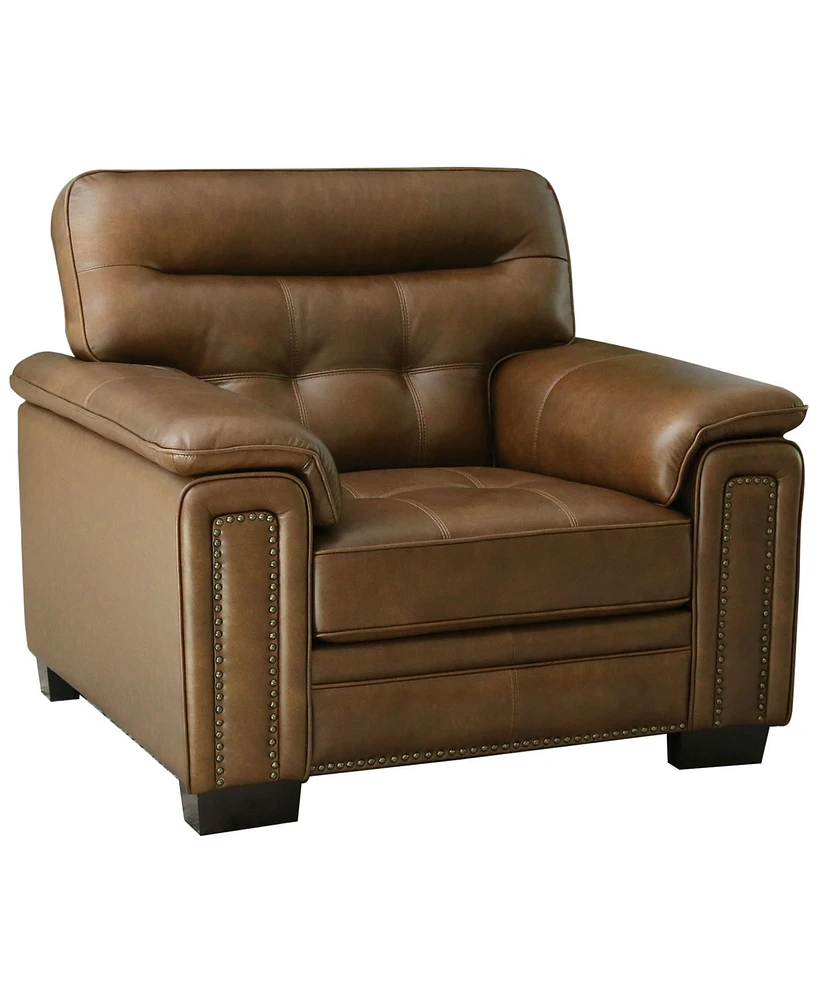 Harrison 43" Leather Traditional Chair