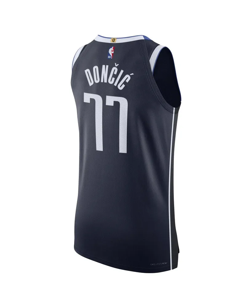 Men's Jordan Luka Doncic Navy Dallas Mavericks Authentic Player Jersey - Statement Edition