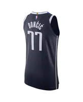 Men's Jordan Luka Doncic Navy Dallas Mavericks Authentic Player Jersey - Statement Edition