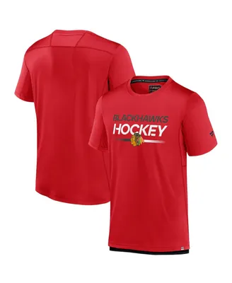 Men's Fanatics Red Chicago Blackhawks Authentic Pro Tech T-shirt