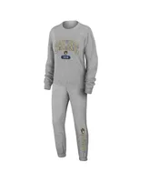 Women's Wear by Erin Andrews Gray Milwaukee Brewers Knitted Lounge Set