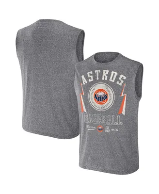 Men's Darius Rucker Collection by Fanatics Charcoal Distressed Houston Astros Muscle Tank Top