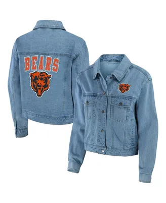 Women's Wear by Erin Andrews Chicago Bears Full-Snap Denim Jacket