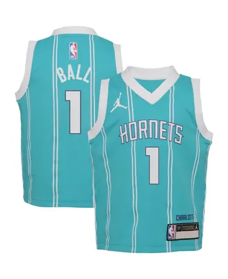 Toddler Boys and Girls Jordan LaMelo Ball Teal Charlotte Hornets Swingman Player Jersey - Icon Edition