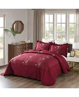 MarCielo 3 Piece Lightweight Bedspread Quilt Set Lapaz King