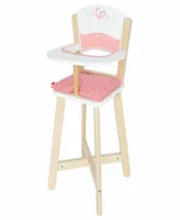 Hape Baby Doll Pink Hearts Highchair