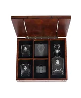 Legacy Harry Potter Slytherin Whiskey Box Gift 12 Piece Set with Decanter