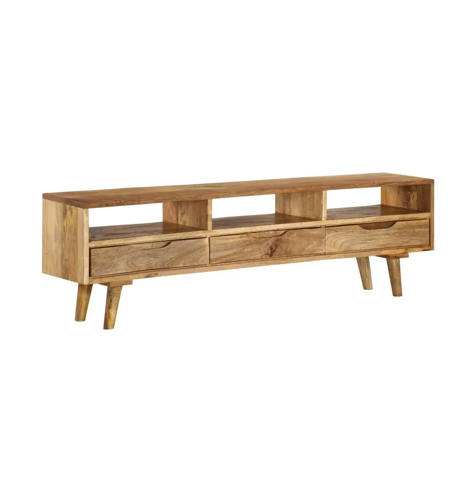 Tv Stand Solid Wood Mango 55.1"x11.8"x16.1"