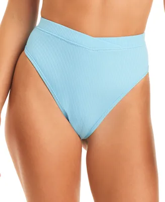 Jessica Simpson Women's High Waist Bikini Bottoms