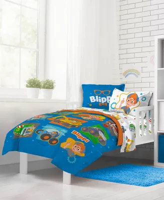 Blippi Moonbug How Does This Work 5 Piece Comforter Set, Twin