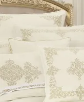 J Queen New York Noelle Square Embellished Decorative Pillow, 18"