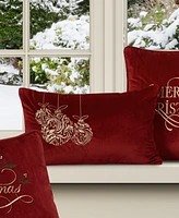 J Queen New York Ornament Boudoir Embellished Decorative Pillow, 15" x 22"