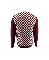 Bellemere Checker Print Cashmere Merino Fantasy Sweater